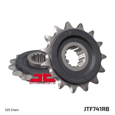 Řetězové kolečko JT JTF 741-15RB 15 zubů, 525 rubber cushioned