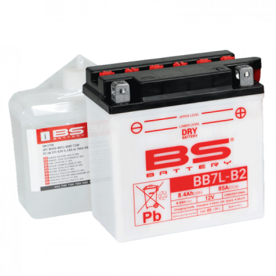 Továrně aktivovaná motocyklová baterie BS-BATTERY BB7L-B2 (FA) (YB7L-B2 (FA)) SLA