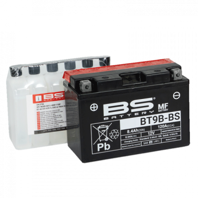 Bezúdržbová motocyklová baterie BS-BATTERY BT9B-BS (YT9B-BS)
