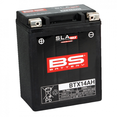 Továrně aktivovaná motocyklová baterie BS-BATTERY BTX14AH (FA) (YTX14AH (FA)) SLA