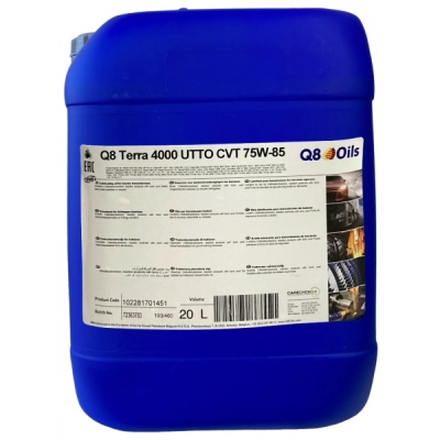 Převodový olej Q8 Terra 4000 UTTO CVT 75W-85, 20L