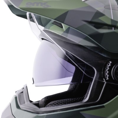 Enduro helma GMS ZG15002-M73-XS ADVENTUS CAMO ZG15002 matně zeleno-černo-maskáčová XS