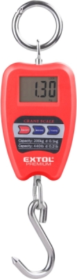 EXTOL PREMIUM váha závěsná digitální, 0,35 - 200kg - 8822000