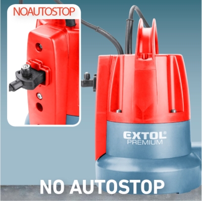 EXTOL PREMIUM čerpadlo ponorné, pro čerpání do sucha, 400W - 8895014