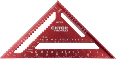 EXTOL PREMIUM úhelník tesařský/truhlářský víceúčelový, 300mm, kov - 8825101