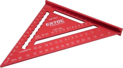 EXTOL PREMIUM úhelník tesařský/truhlářský víceúčelový, 180mm, kov - 8825100