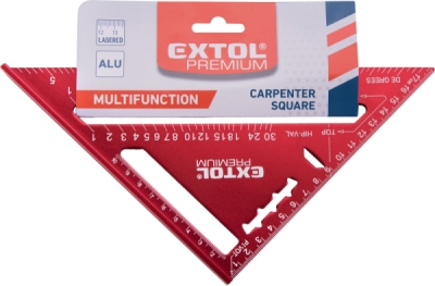 EXTOL PREMIUM úhelník tesařský/truhlářský víceúčelový, 180mm, kov - 8825100