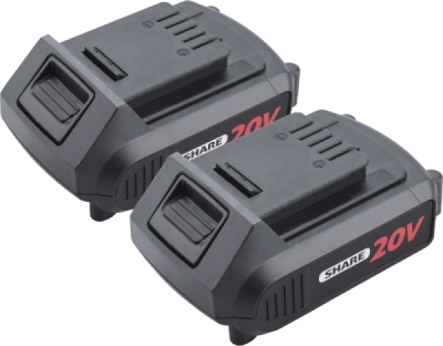 EXTOL PREMIUM vrtací šroubovák aku s příklepem SHARE20V, BRUSHLESS, 2Ah (2×) - 8891806