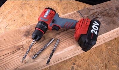 EXTOL PREMIUM vrtací šroubovák aku s příklepem SHARE20V, BRUSHLESS, 2Ah - 8891808