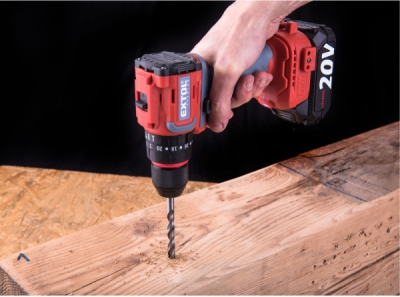 EXTOL PREMIUM vrtací šroubovák aku s příklepem SHARE20V, BRUSHLESS, 2Ah - 8891808