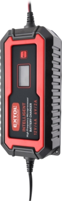 EXTOL PREMIUM autonabíječka 9stupňová, řízená mikroprocesorem, 12V/6V, 4A - 8897302