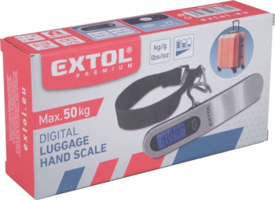 EXTOL PREMIUM váha příruční digitální na zavazadla, 0,05-50kg - 8822003