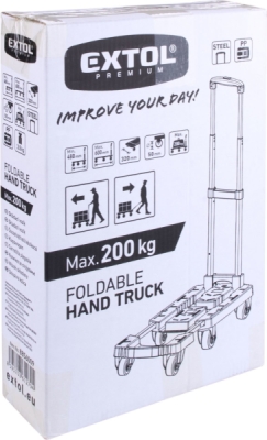 EXTOL PREMIUM 8856009 vozík skládací, nosnost až 200kg/6koleček
