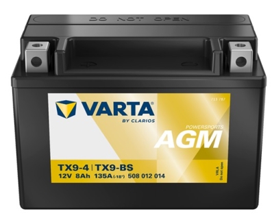 Motobaterie Varta Powersports AGM 12V, 8Ah, YTX9-BS