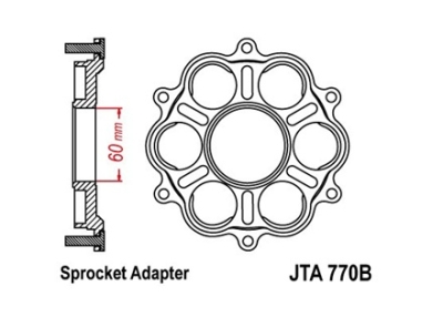 Unašeč rozety JT JTA 770B