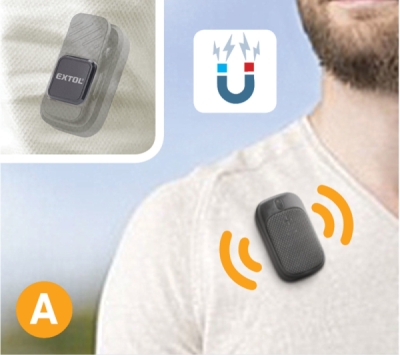 EXTOL PREMIUM 8891513 reproduktor/hands-free, bluetooth, USB nabíjení