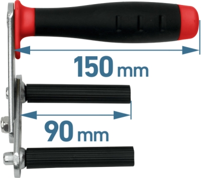 EXTOL PREMIUM 8863108 nosič desek kovový, sada 2ks, nosnost až 80kg/pár