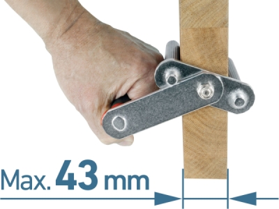 EXTOL PREMIUM 8863108 nosič desek kovový, sada 2ks, nosnost až 80kg/pár