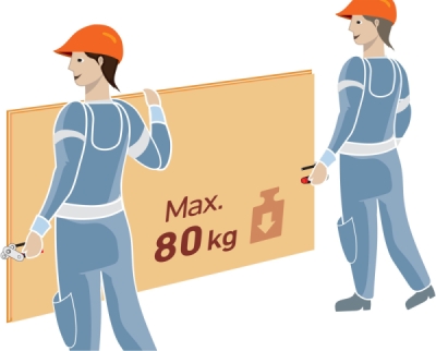 EXTOL PREMIUM 8863108 nosič desek kovový, sada 2ks, nosnost až 80kg/pár