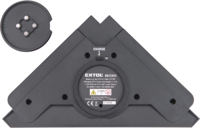 EXTOL PREMIUM 8823303 laser zelený-úhelník 90°, s elektr. přísavným modulem