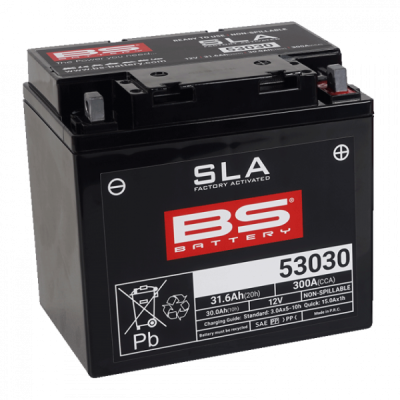 Továrně aktivovaná motocyklová baterie BS-BATTERY 23030 53030 (FA) (700.300880)