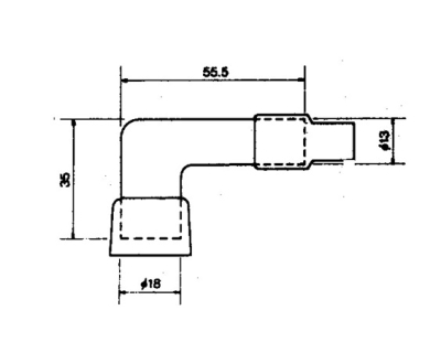 Koncovka zapalovací svíčky NGK 8030 LB05FP (708.52.44)