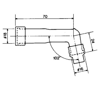 Koncovka zapalovací svíčky NGK 8431 XB01F (708.58.30)