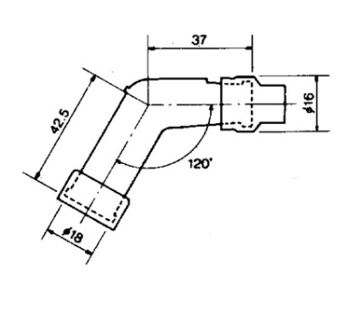 Koncovka zapalovací svíčky NGK 8032 VB05F (708.50.53)
