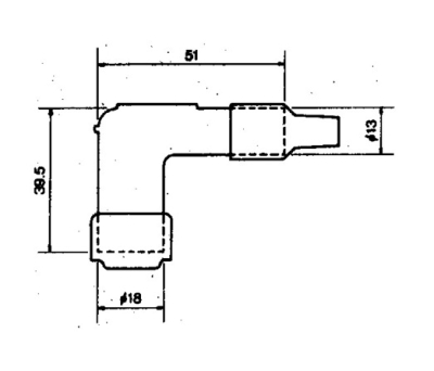 Koncovka zapalovací svíčky NGK 8342 LB05EPK (708.52.36)