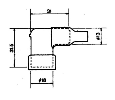Koncovka zapalovací svíčky NGK 8334 LB05EH (708.52.28)