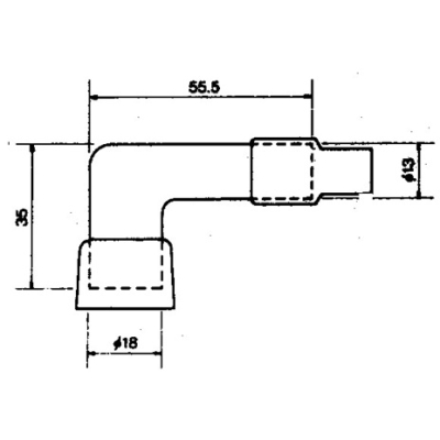 Koncovka zapalovací svíčky NGK 8330 LB01F (708.53.01)