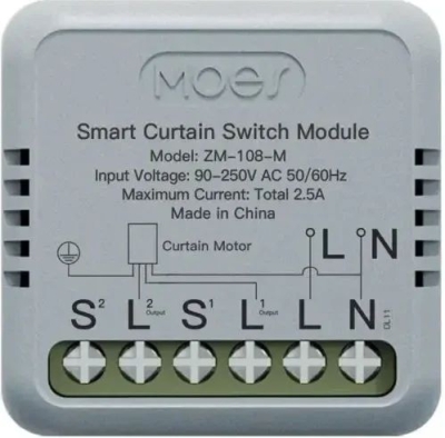 MOES ZigBee smart modul pro ovládání závěsů mini