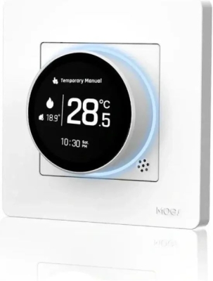 MOES ZigBee Star Ring inteligentní termostat, GC verze pro plynový kotel, bílý