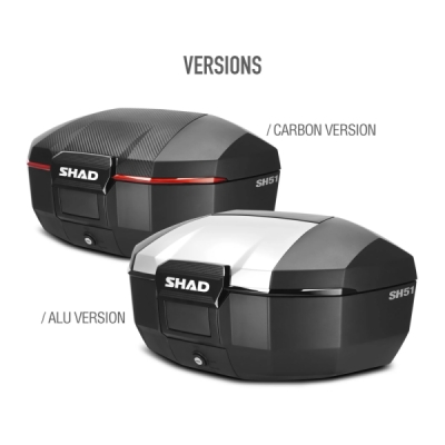 Vrchní kufr na motorku SHAD SH51 D0B51106 Karbon