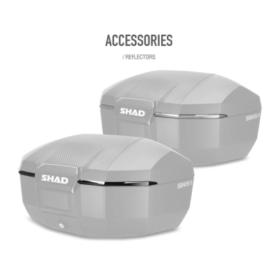 Vrchní kufr na motorku SHAD SH51 D0B51106 Karbon