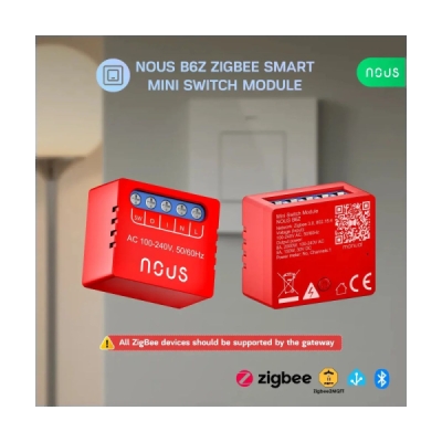 Nous B6Z ZigBee MINI Smart spínací modul (1 kanál, bez měření spotřeby)