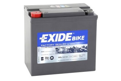 Motobaterie Exide Bike GEL 12V, 14Ah, GEL12-14