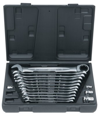 Sada očkoplochých ráčnových klíčů KS TOOLS 503.4266