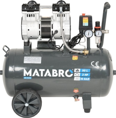 Matabro MB-K202, Bezolejový kompresor 50l, 230V, 2 písty | 2000W
