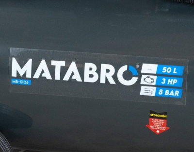AKČNÍ SET SETMB-K106, Olejový kompresor 50l, 230V s odlučovačem a příslušenstvím | 3500W | Matabro