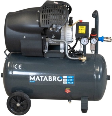 Matabro MB-K106, Olejový kompresor 50l, 230V s odlučovačem | 3500W