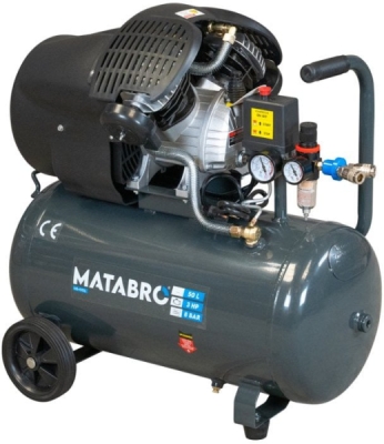 Matabro MB-K106, Olejový kompresor 50l, 230V s odlučovačem | 3500W