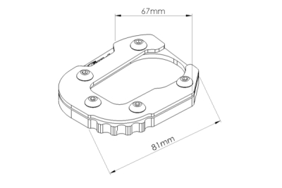 Kickstand extension PUIG 20194N černý
