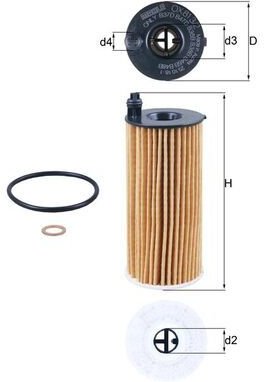 Olejový filtr MAHLE OX 813/2D