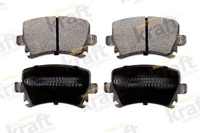 Sada brzdových destiček, kotoučová brzda KRAFT AUTOMOTIVE 6010090