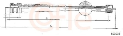 Hřídel tachometru COFLE S03033
