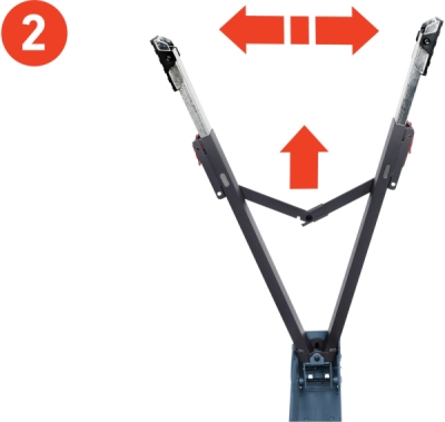 EXTOL PREMIUM 8859999 Koza stavební skládací 1kus, nosnost 550kg, výška 60-85cm