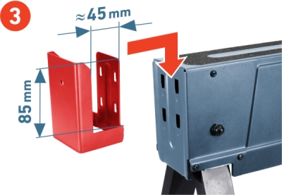 EXTOL PREMIUM 8859999 Koza stavební skládací 1kus, nosnost 550kg, výška 60-85cm