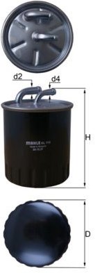Palivovy filtr MAHLE KL 313