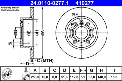 Brzdový kotouč ATE 24.0110-0277.1